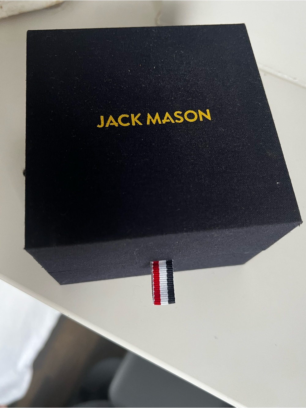Men’s Jack Mason White/Blue Dial Chronograph Watch with Brown Leather Strap - Picture 11 of 12